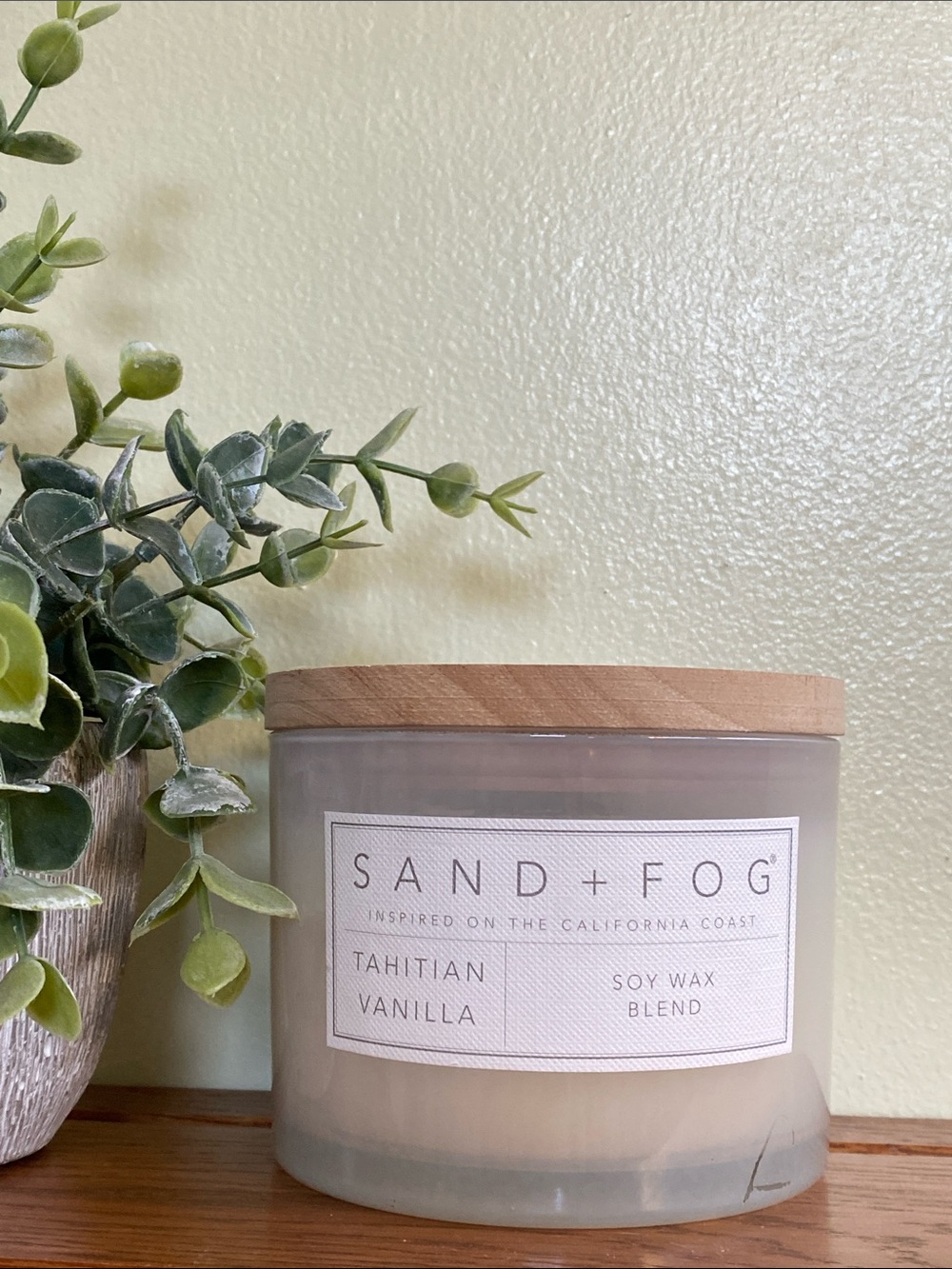 Tahitian Vanilla Soy Wax Candle Sand & Fog 2 Wick